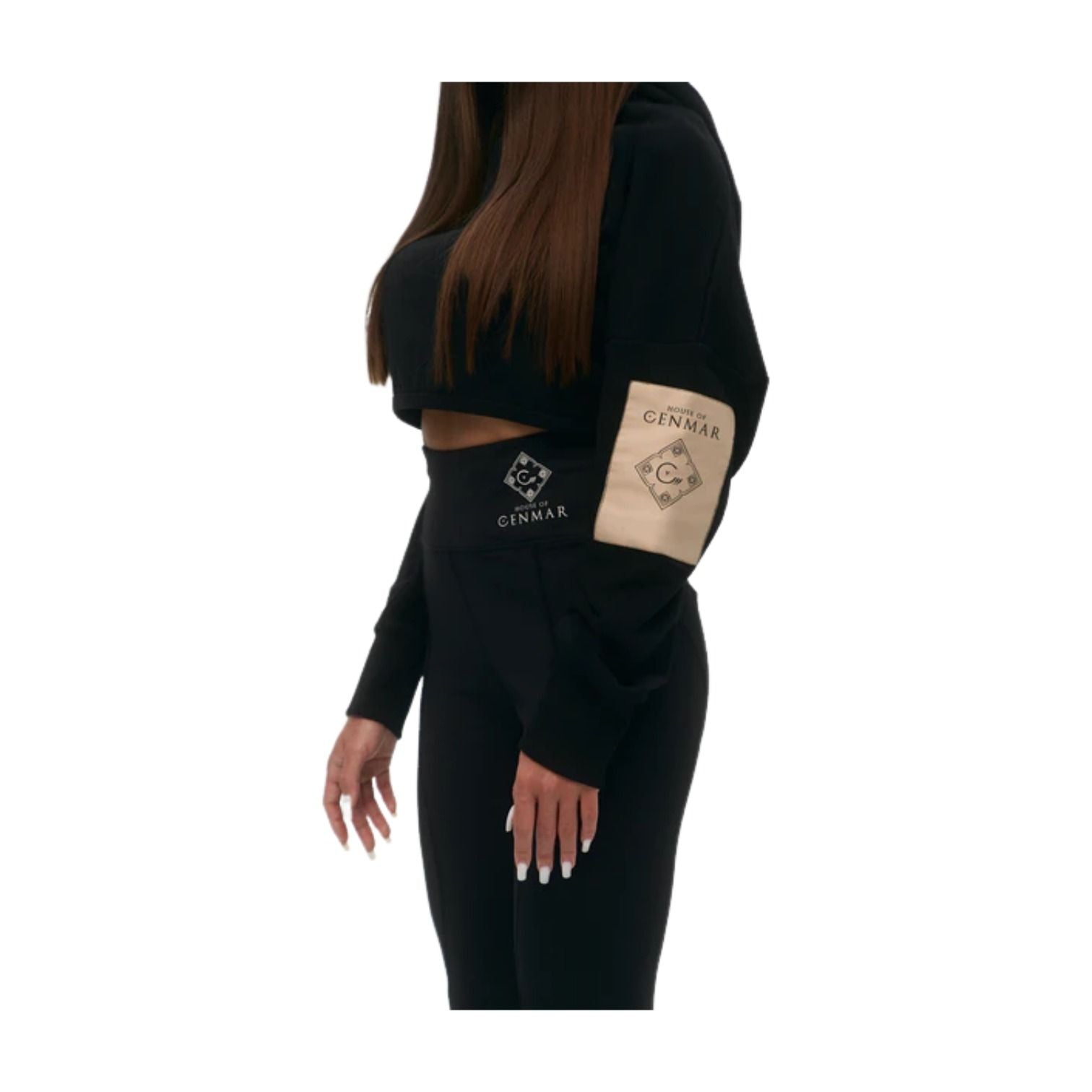 (WMNS) House of Cenmar Cropped Hoodie 'Black' HOC-DCH