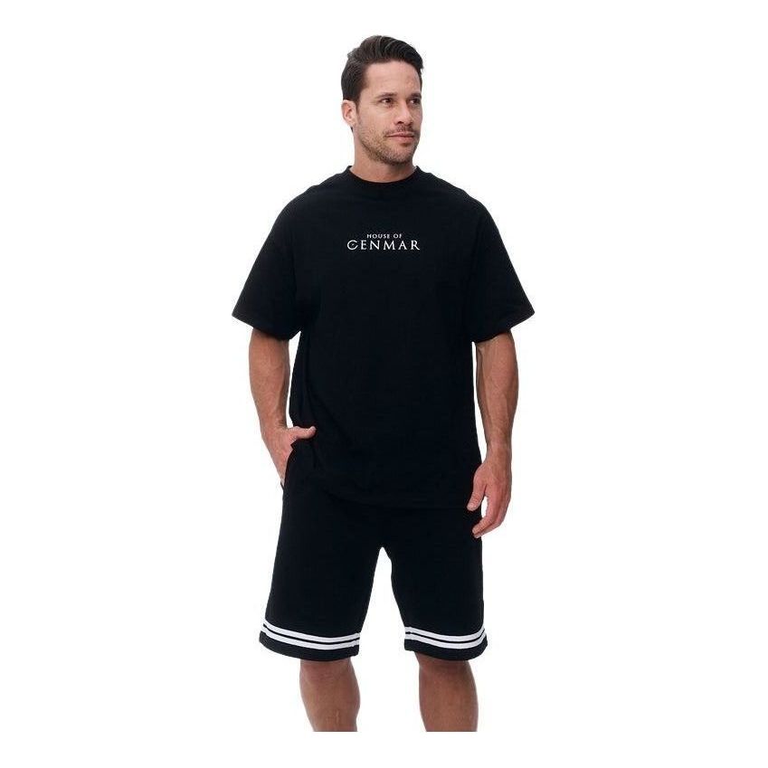 House of Cenmar Plain Loose Fit T-Shirt 'Black' HOC-WN5
