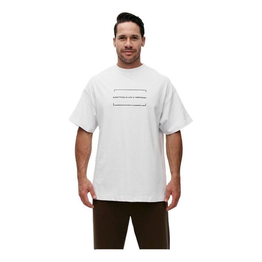 House of Cenmar T-Shirt with printed quotes 'White' HOC-W231