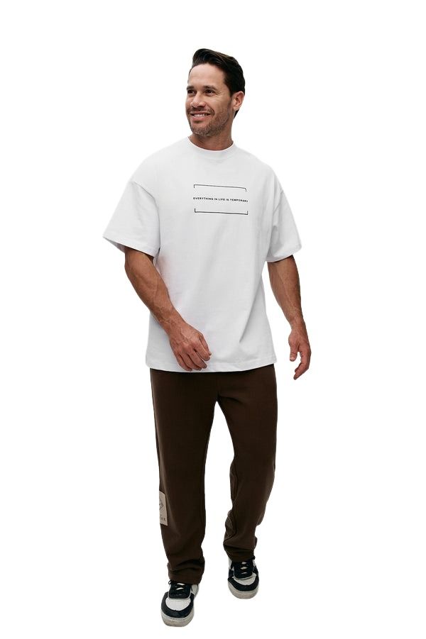 House of Cenmar T-Shirt with printed quotes 'White' HOC-W231