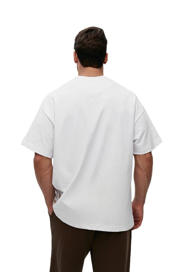House of Cenmar T-Shirt with printed quotes 'White' HOC-W231