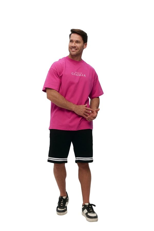 House of Cenmar Plain Loose Fit T-Shirt 'Pink' HOC-WN7