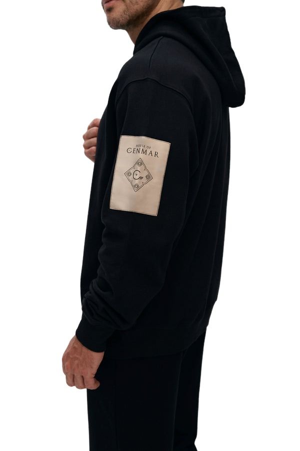 House of Cenmar Hoodie with Cenmar Patch 'Black' HOC-WPH