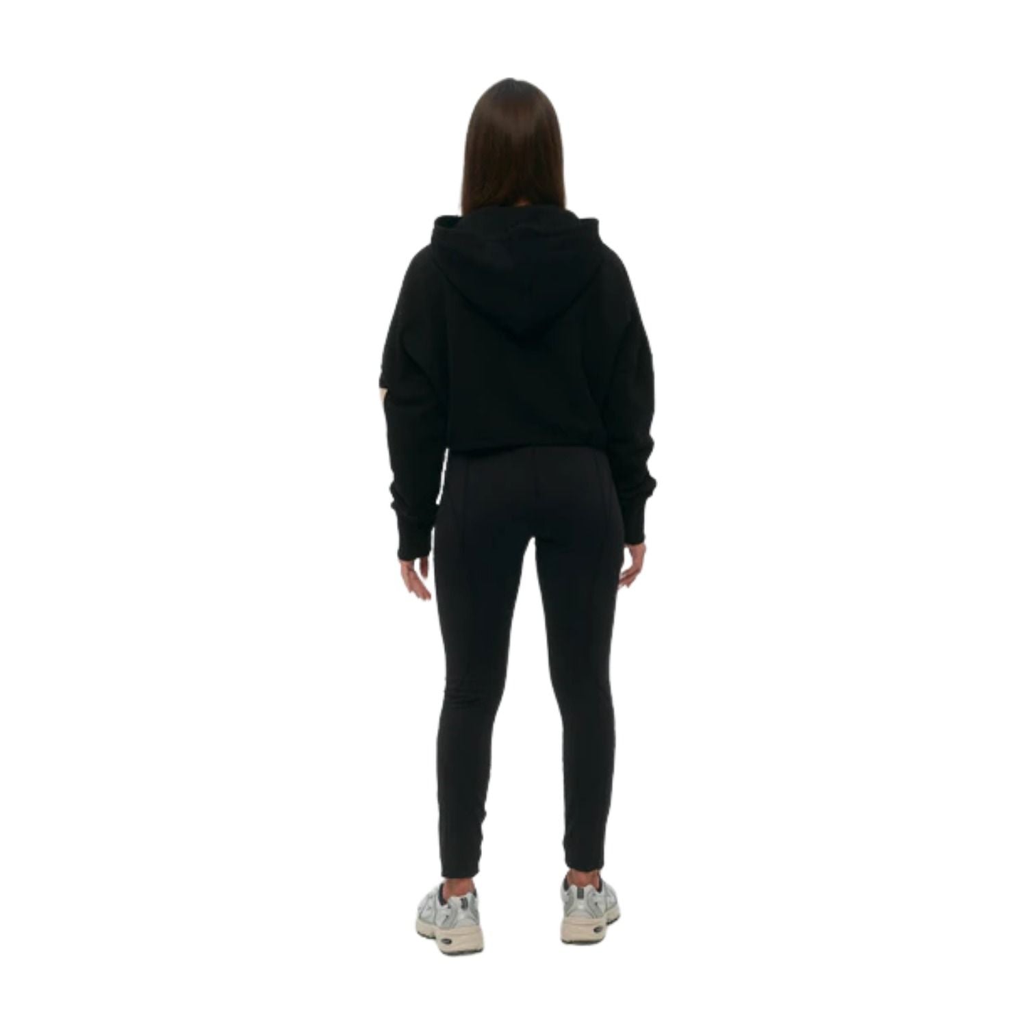 (WMNS) House of Cenmar Cropped Hoodie 'Black' HOC-DCH