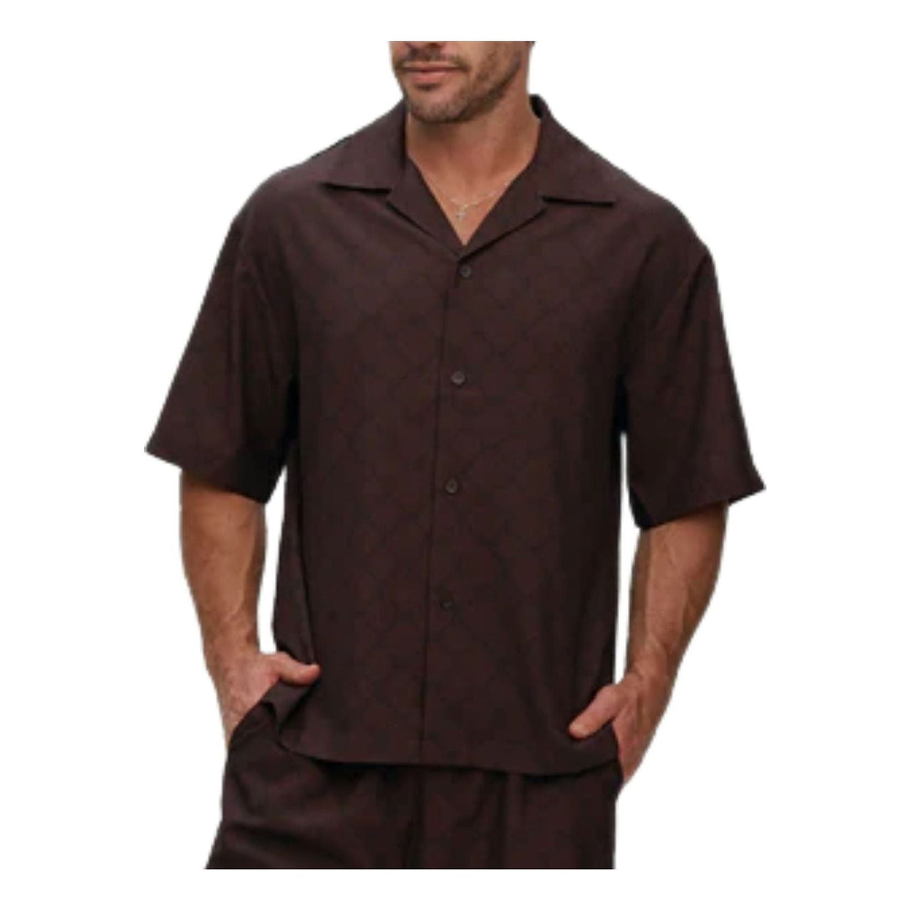 House of Cenmar Cotton Shirt 'Brown' HOC-F002