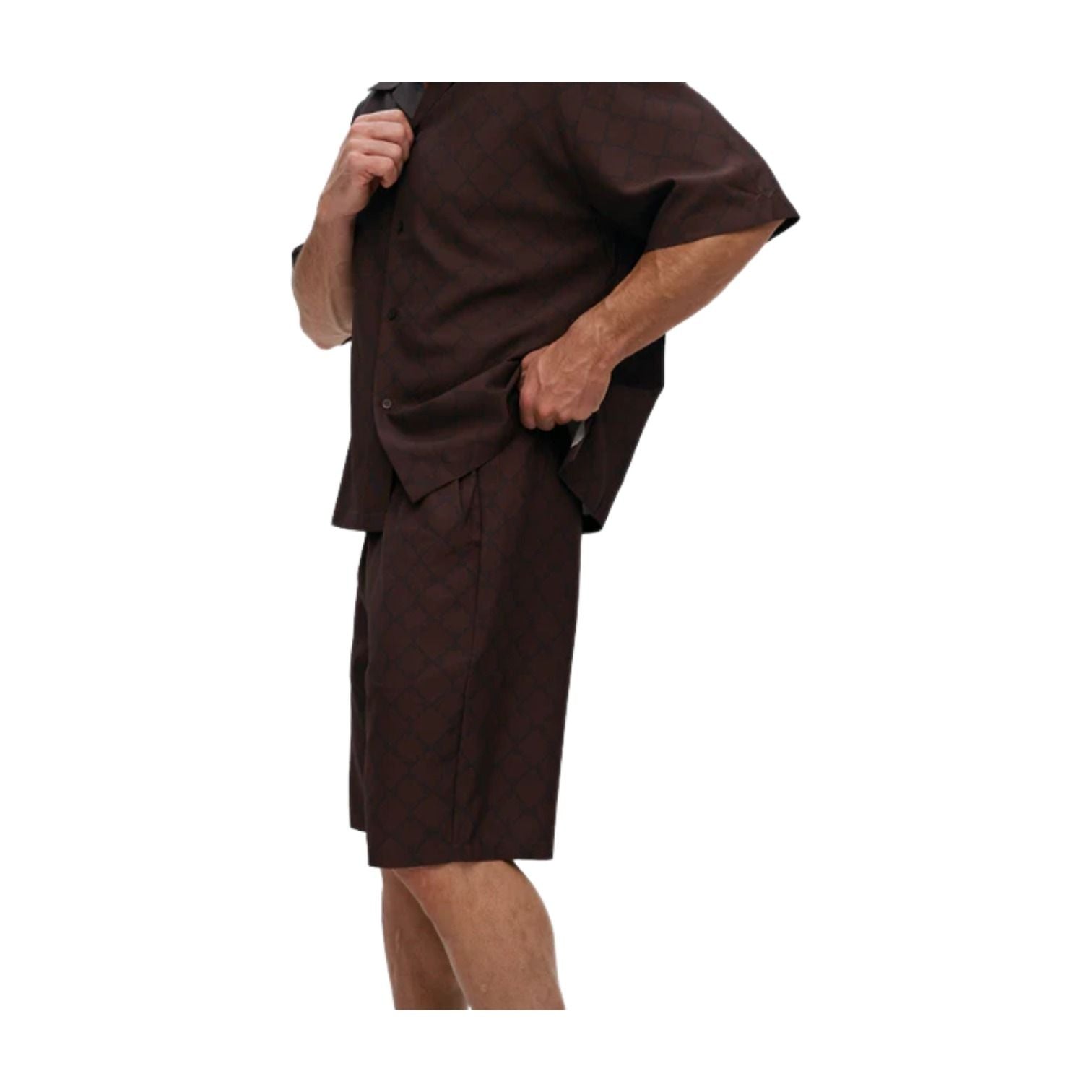 House of Cenmar Cotton Shorts 'Brown' HOC-F0015