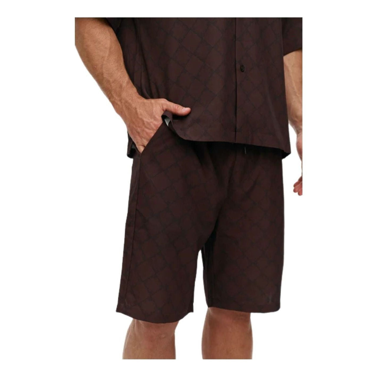 House of Cenmar Cotton Shorts 'Brown' HOC-F0015