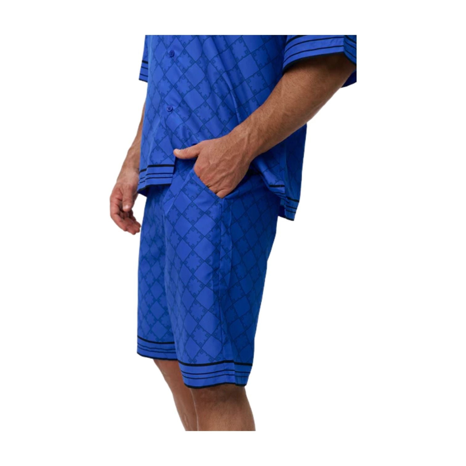 House of Cenmar Cotton Shorts 'Blue' HOC-F0042