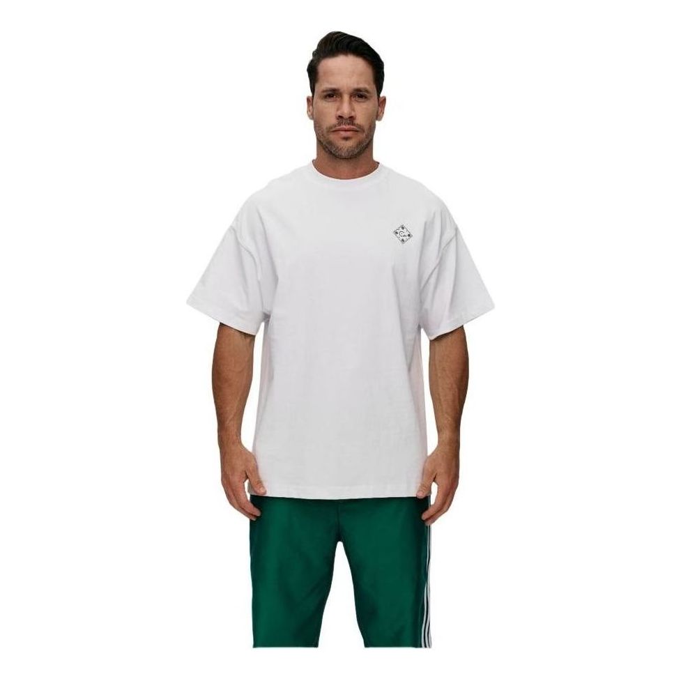 House of Cenmar T-Shirt Cenmar Pattern on A Back 'White' HOC-WTO3