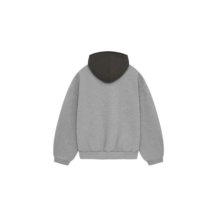Fear of God Essentials SS24 Nylon Fleece Hoodie 'Dark Heather' 202SP244313F