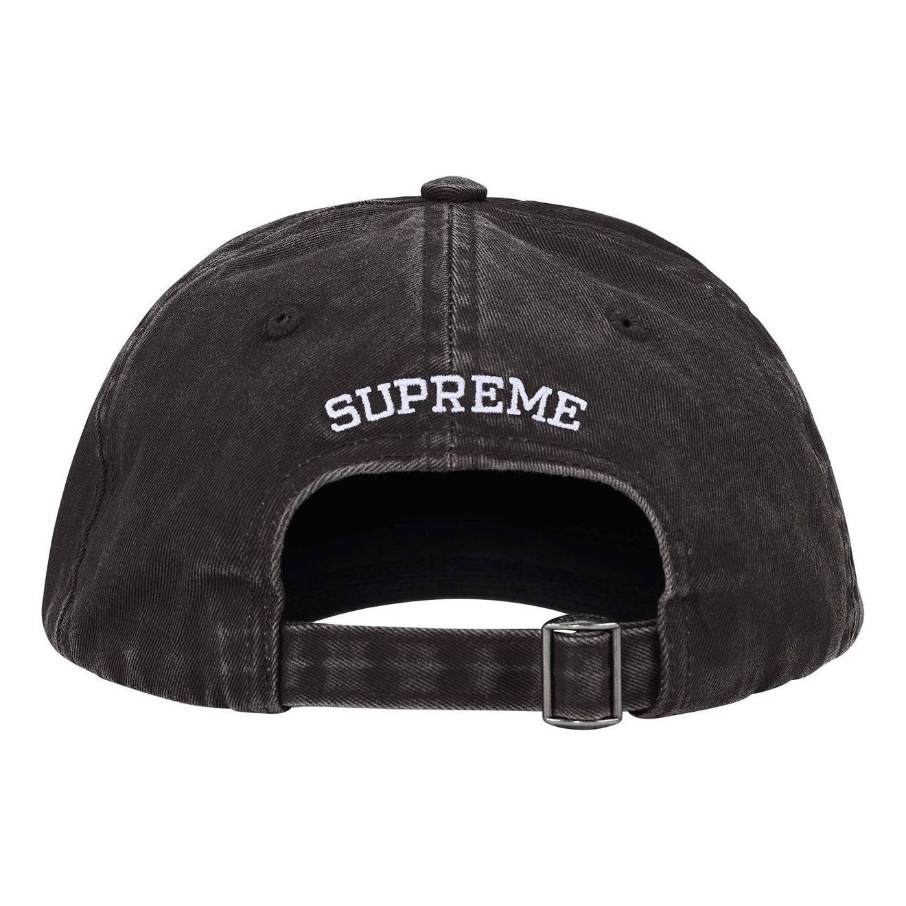 Supreme Pigment Coated S Logo 6 Panel 'Black' SS25H24-BLACK