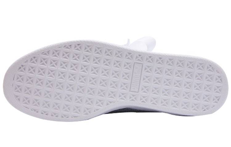 PUMA Basket Heart Coated Glam Jr 'Silver White' 368974-02