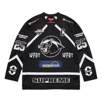Supreme Rhinestone Hockey Jersey 'Black' SS25KN29-BLACK
