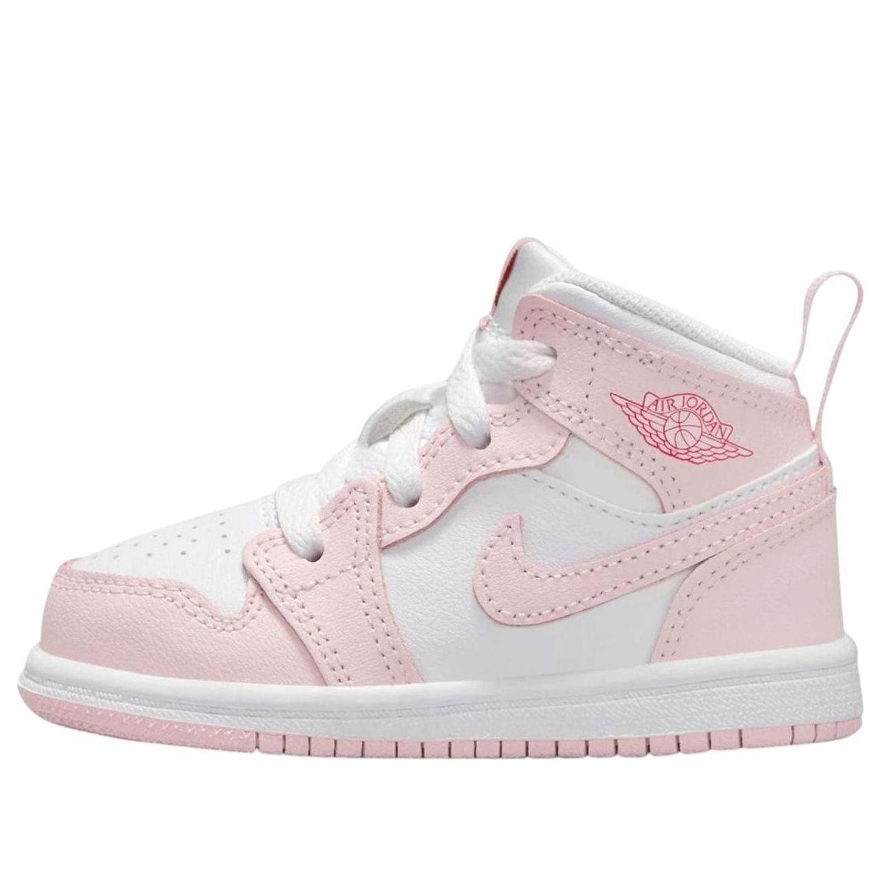 (TD) Air Jordan 1 Mid 'Pink Foam Fire Red White' DQ8425-608