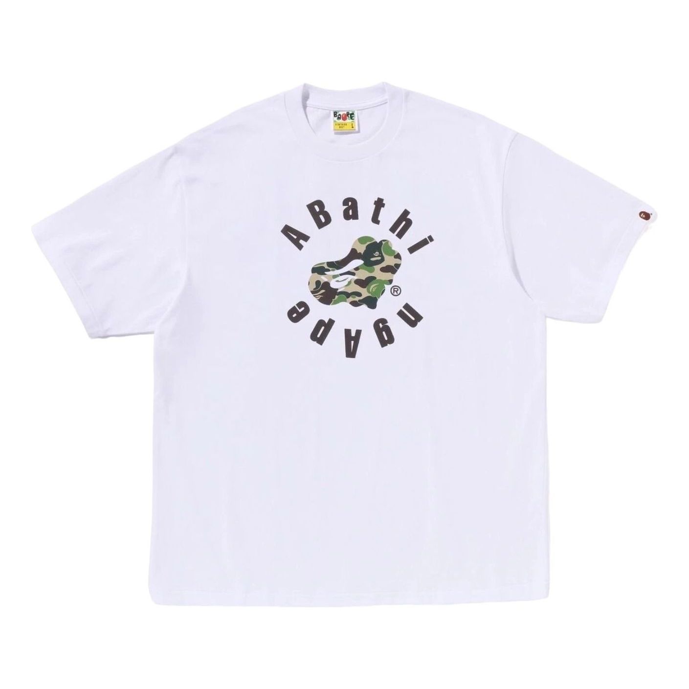 A Bathing Ape Abc Camo Heart Ape Relaxed Fit T-Shirt 'White' 1L30-110-328-WHT