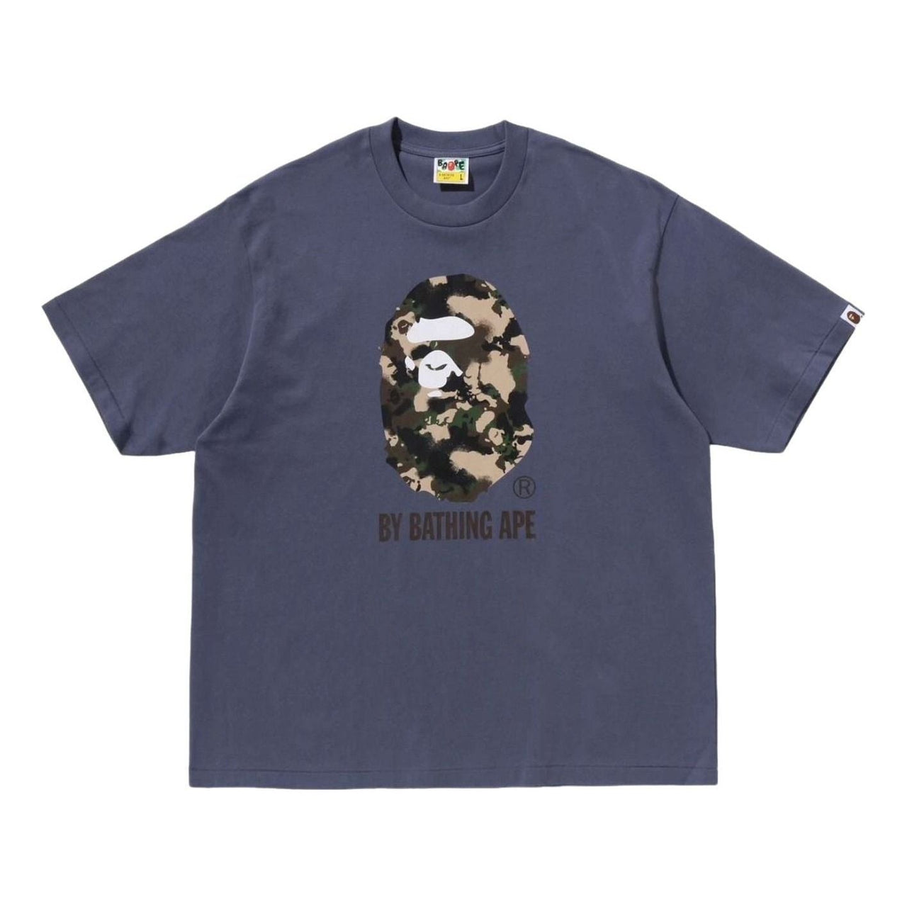 A Bathing Ape Map Camo By Bathing Ape Relaxed Fit T-Shirt 'Charcoal' 1L30-110-342-CRL