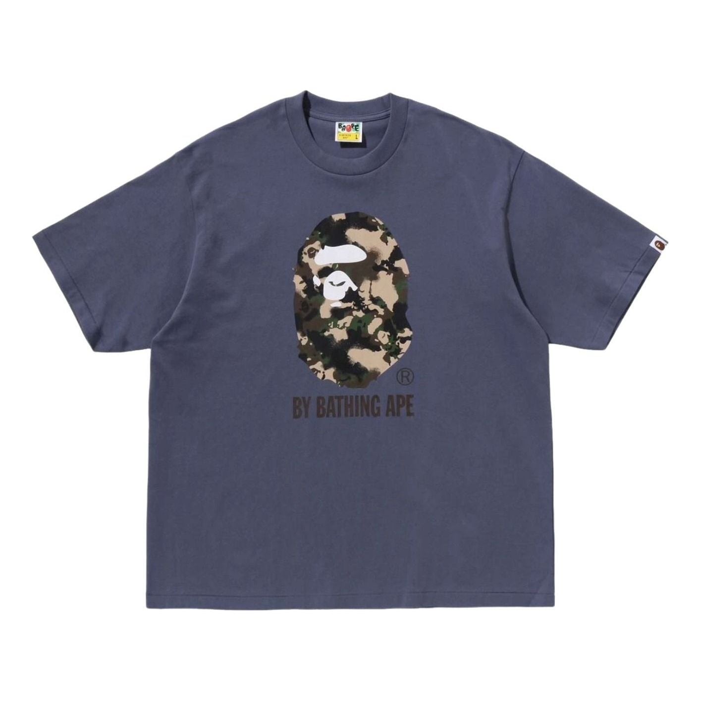 A Bathing Ape Map Camo By Bathing Ape Relaxed Fit T-Shirt 'Charcoal' 1L30-110-342-CRL