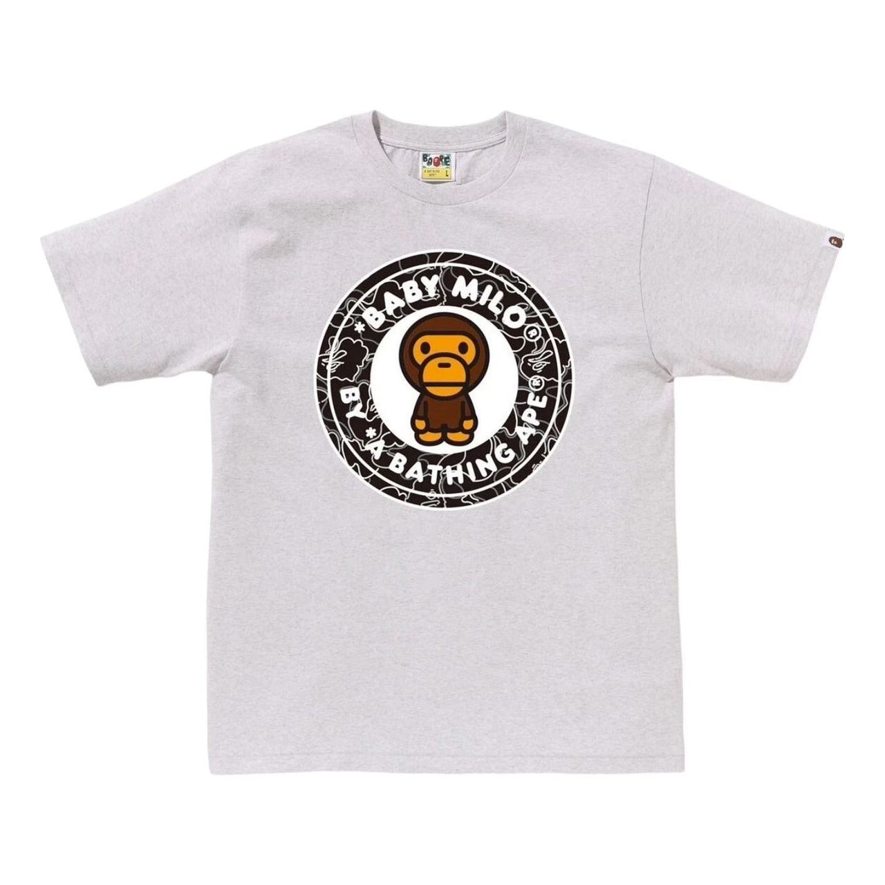 A Bathing Ape Neon Camo Milo Busy Works T-Shirt 'Grey' 2L30-110-009-GRY