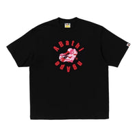 A Bathing Ape Abc Camo Heart Ape Relaxed Fit T-Shirt 'Black' 1L30-110-328-BLK