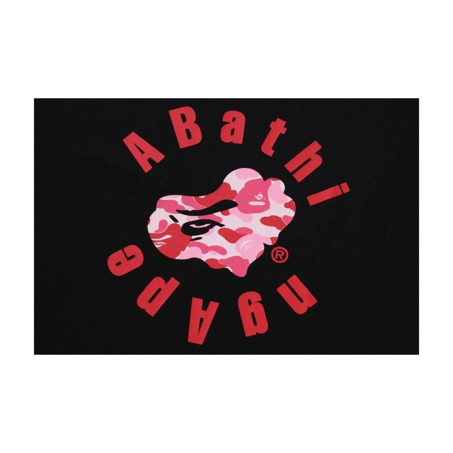 A Bathing Ape Abc Camo Heart Ape Relaxed Fit T-Shirt 'Black' 1L30-110-328-BLK