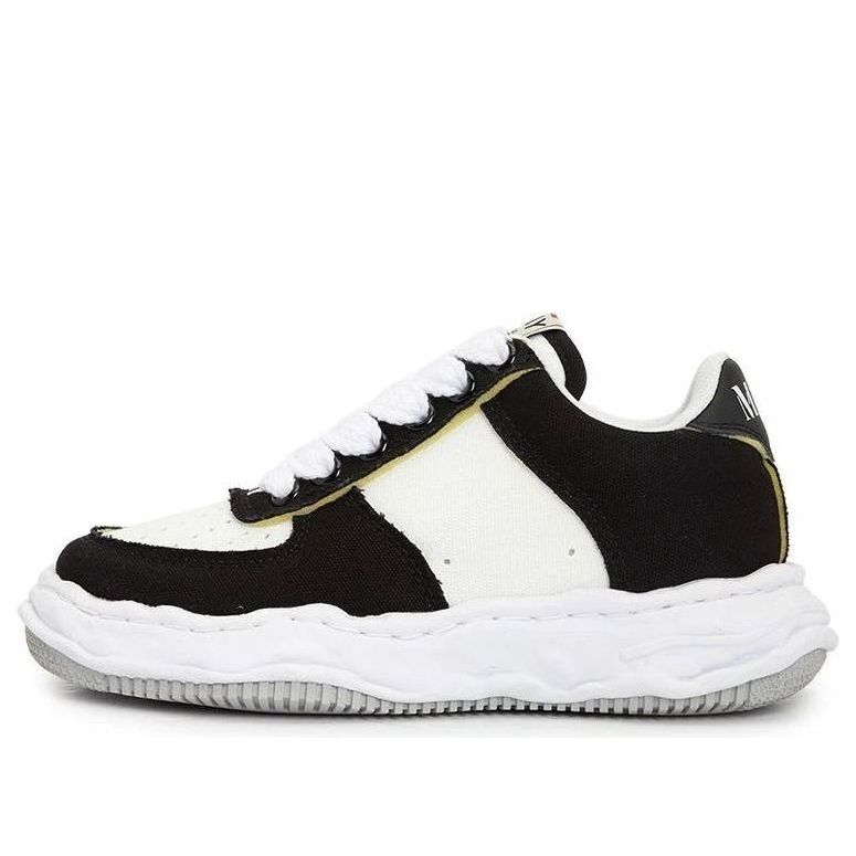 Maison MIHARA YASUHIRO Wayne OG Sole Canvas Low 'Black White' A14FW731-BLKWHT