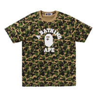 A Bathing Ape ABC Camo College T-Shirt 'Green' 1M30109011-GREEN