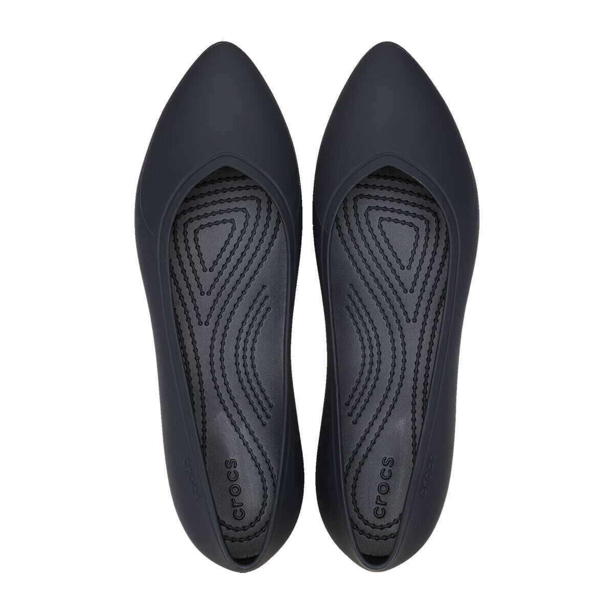 (WMNS) Crocs Brooklyn Pointed Flats 'Black' 210169-4LH