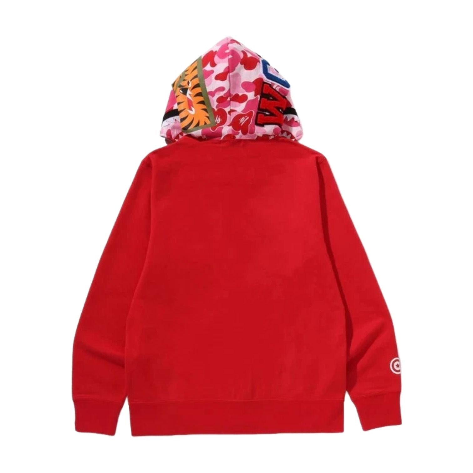 A Bathing Ape ABC Camo Shark Full Zip Hoodie 'Red' 1M30-115-301-RED