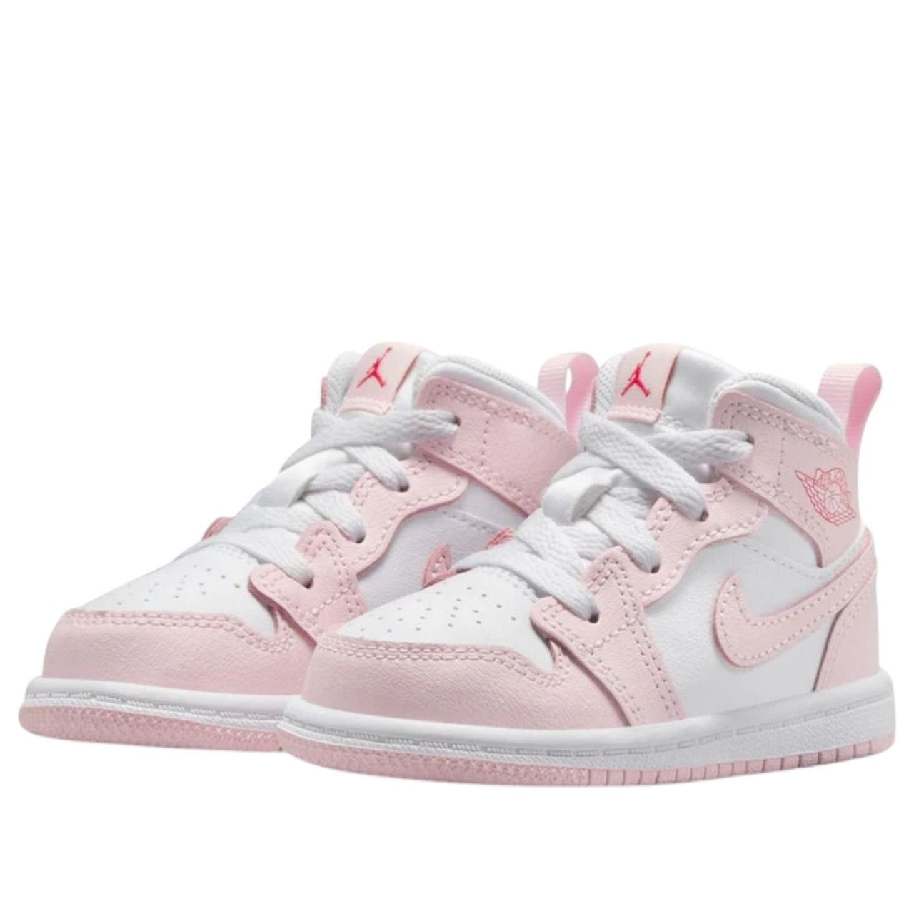 (TD) Air Jordan 1 Mid 'Pink Foam Fire Red White' DQ8425-608