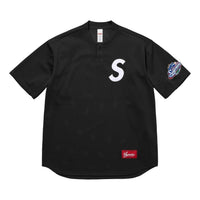Supreme S Logo Baseball Henley 'Black' SS25KN95-BLACK
