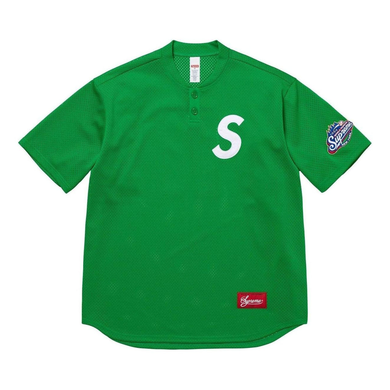 Supreme S Logo Baseball Henley 'Green' SS25KN95-GREEN