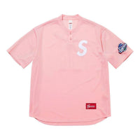 Supreme S Logo Baseball Henley 'Pink' SS25KN95-PINK