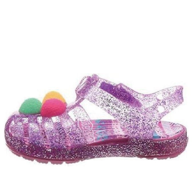 (GS) Crocs Isabella Glitter Flat Sandals 'Purple Pink' 205038-518