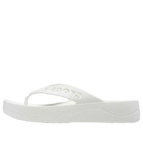 (WMNS) Crocs Baya Platform Flip-Flops 'White' 208395-100