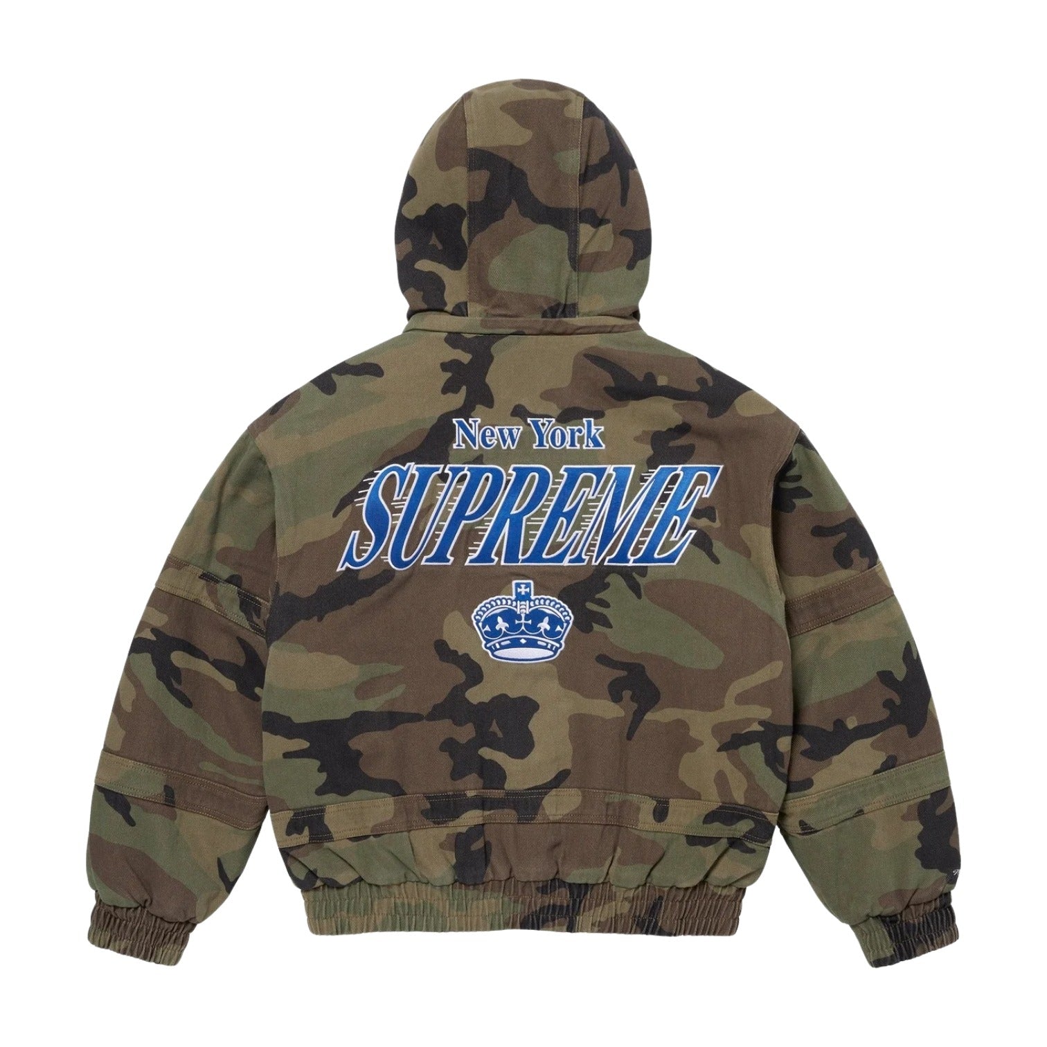 Supreme x Mitchell & Ness Twill Stadium Jacket 'Woodland Camo' FW24J106-WOODLAND-CAMO