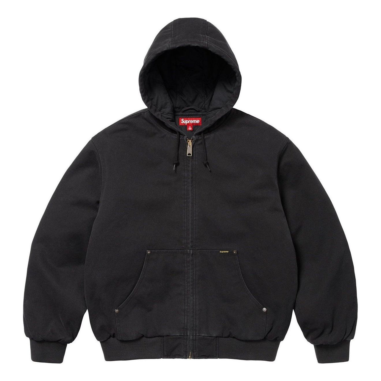 Supreme Aoi Embroidered Hooded Work Jacket 'Black' SS25J71-BLACK