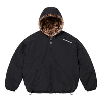Supreme Faux Fur Reversible Hooded Track Jacket 'Black' SS25J67-BLACK