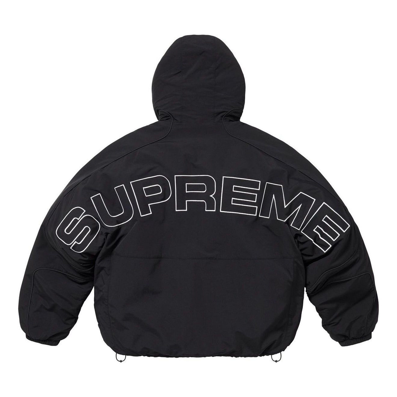 Supreme Faux Fur Reversible Hooded Track Jacket 'Black' SS25J67-BLACK