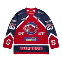 Supreme Rhinestone Hockey Jersey 'Red' SS25KN29-RED