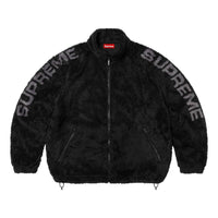 Supreme Shoulder Logo Fleece Jacket 'Black' SS25J28-BLACK