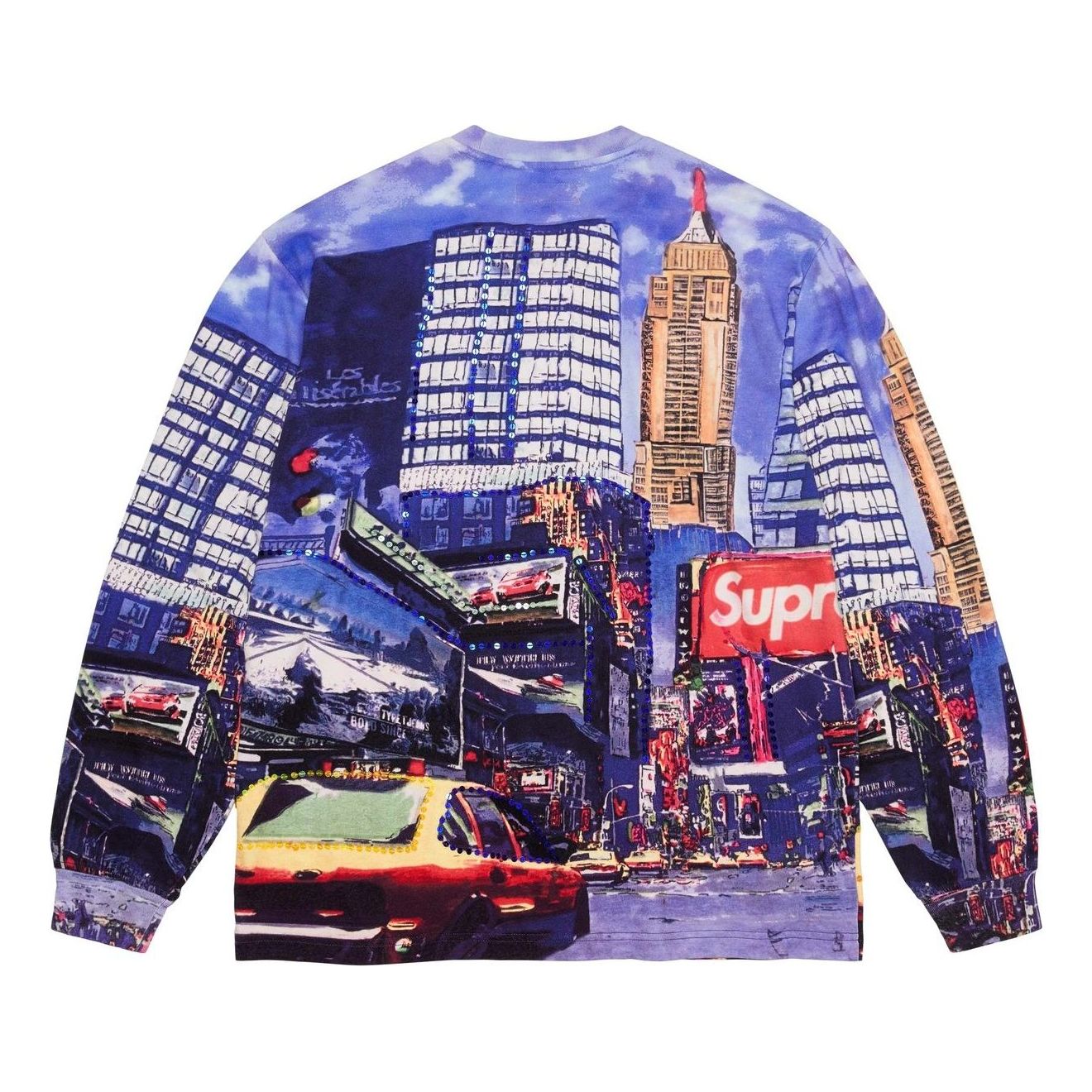 Supreme Skyline Sequin Long-Sleeve T-Shirt 'Day' SS25KN56-DAY