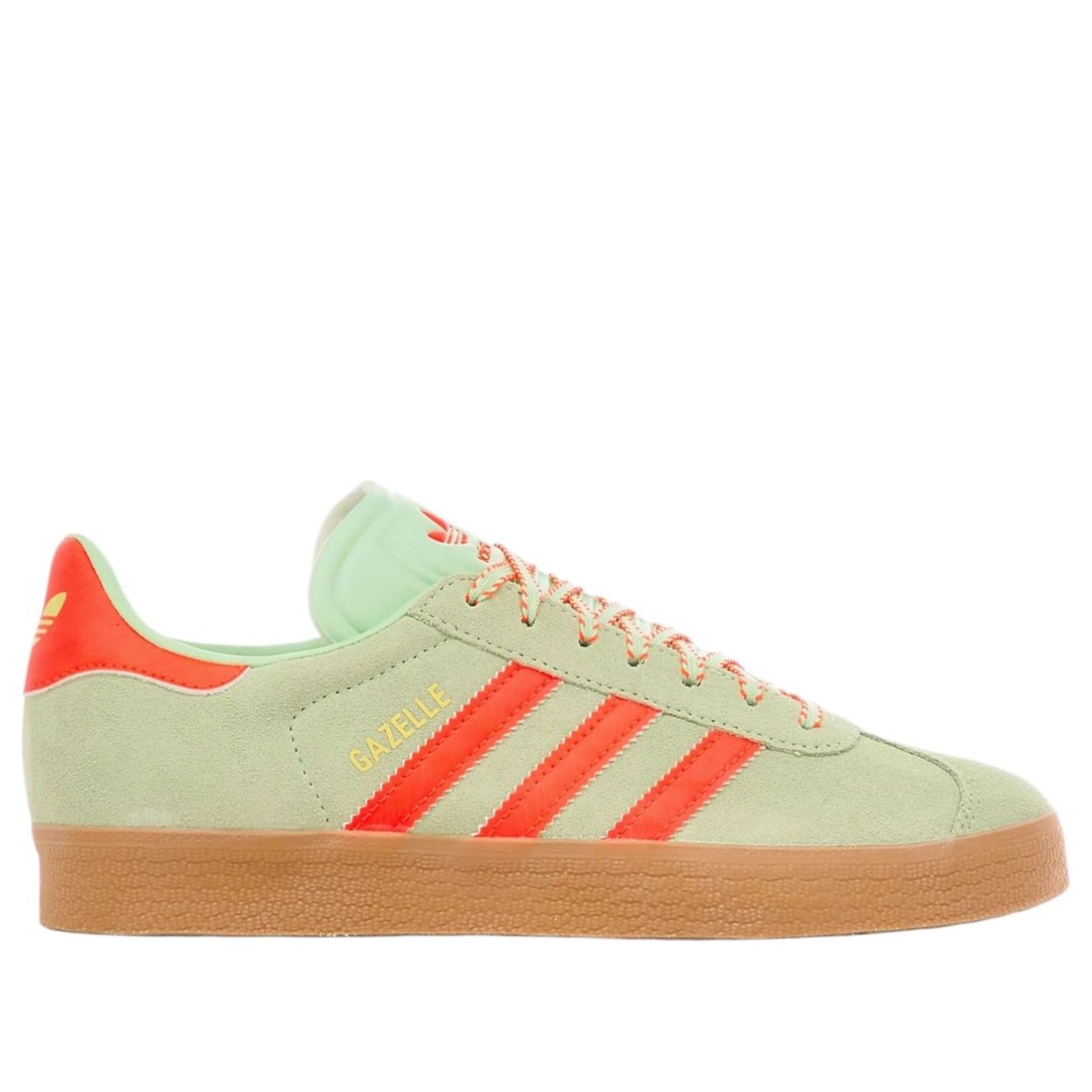 (WMNS) adidas Gazelle 'Semi Green Spark Solar Orange Gum' JH7212