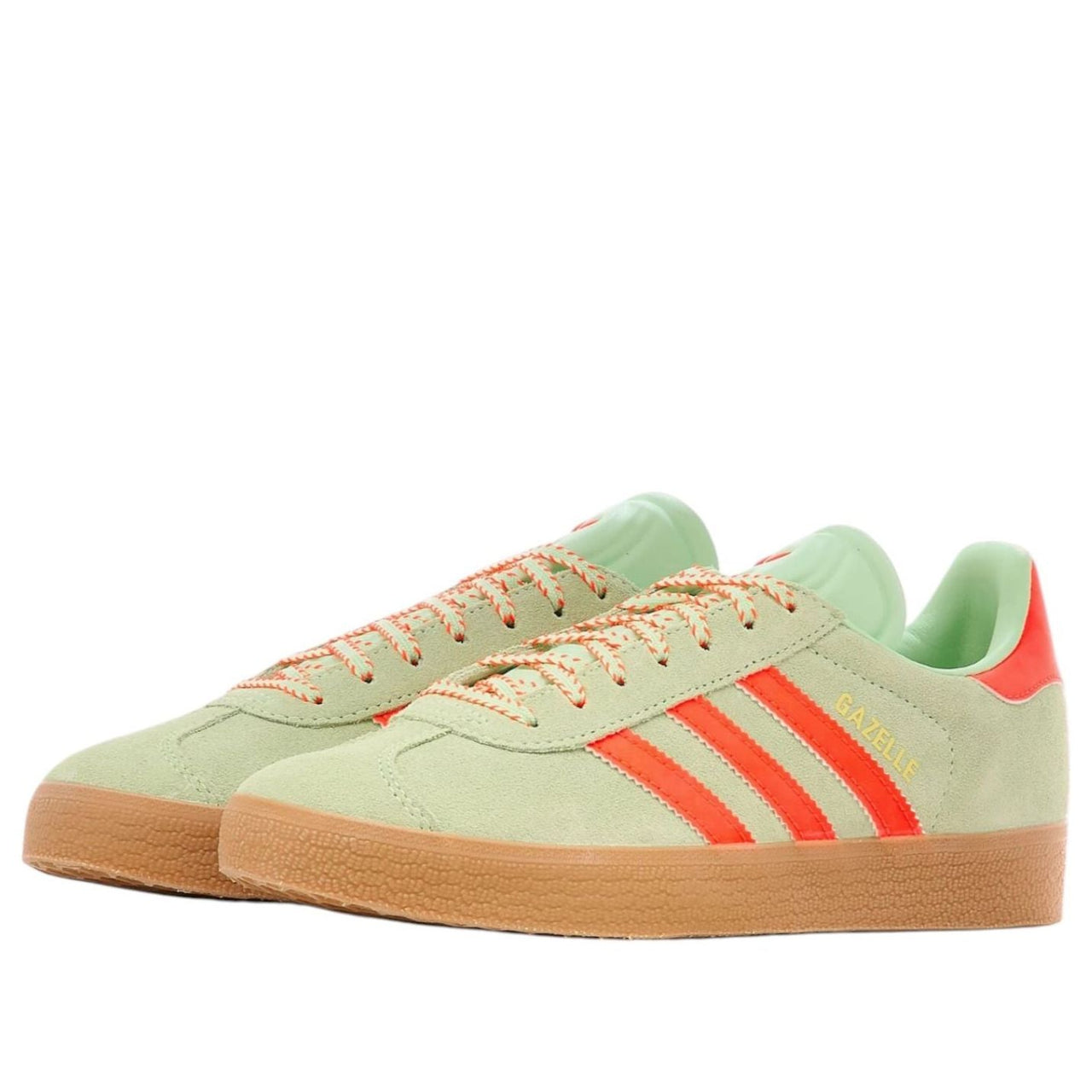 (WMNS) adidas Gazelle 'Semi Green Spark Solar Orange Gum' JH7212