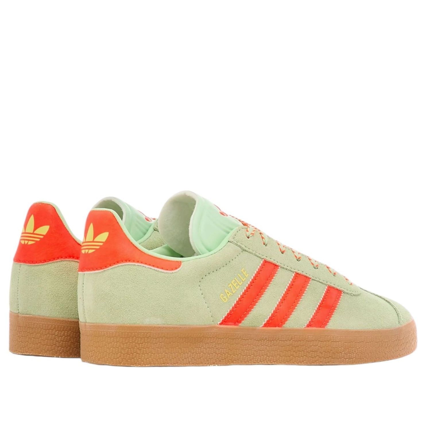 (WMNS) adidas Gazelle 'Semi Green Spark Solar Orange Gum' JH7212