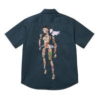 Supreme SS26 AOI Cyborg S/S Work Shirt 'Navy' SUP-SS26-305-NVY