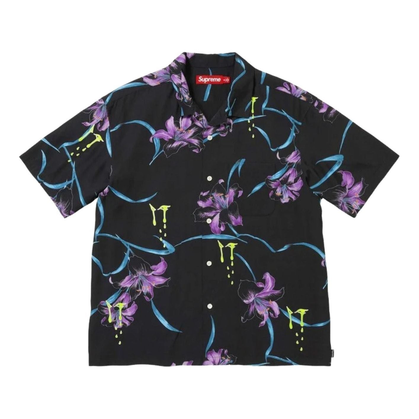 Supreme SS26 AOI Lilies S/S Shirt 'Black' SUP-SS26-213-BLK