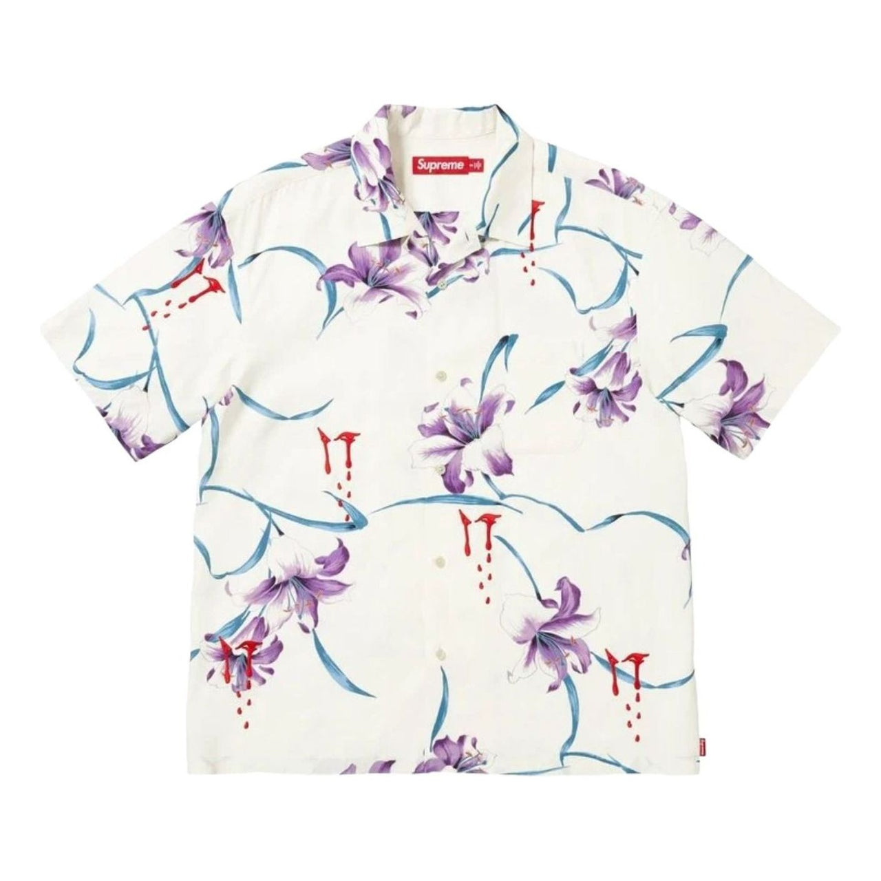 Supreme SS26 AOI Lilies S/S Shirt 'White' SUP-SS26-213-WHT