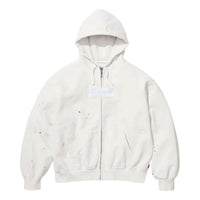 Supreme x MM6 Maison Margiela Box Logo Zip Up Hooded Sweatshirt 'White' SUP-SS26-100-WHT
