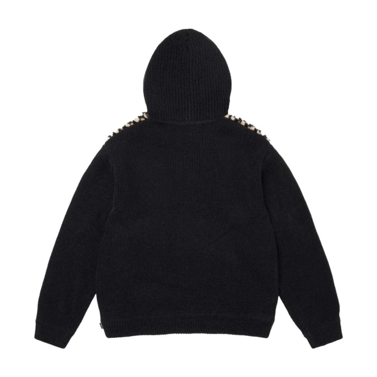 Supreme SS26 Checkerboard Faux Fur Zip Up Hooded Sweater 'Black' SUP-SS26-127-BLK