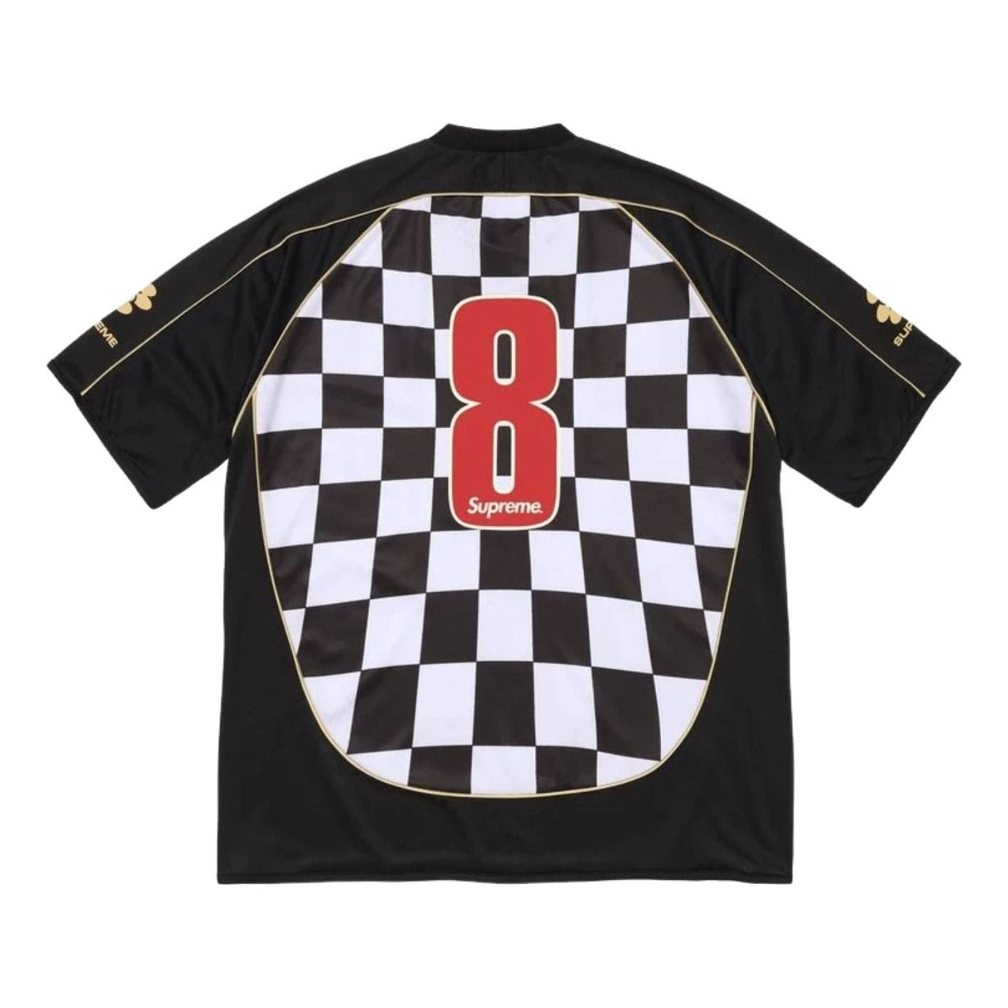 Supreme SS26 Checkerboard Soccer Jersey 'Black' SUP-SS26-347-BLK
